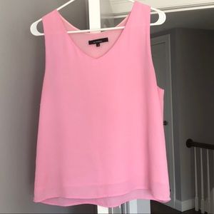 Pink sleeveless top